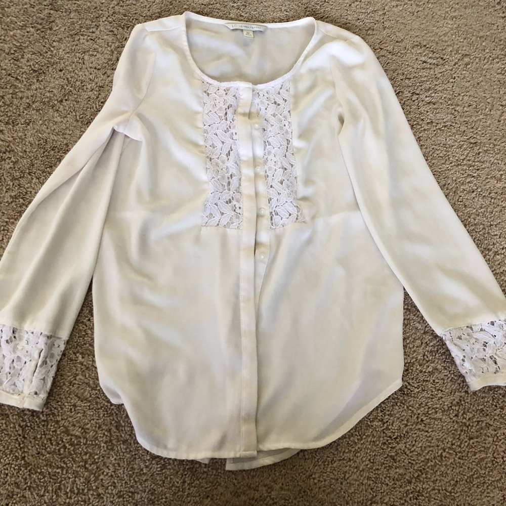Lauren Conrad Button Up Dress Top